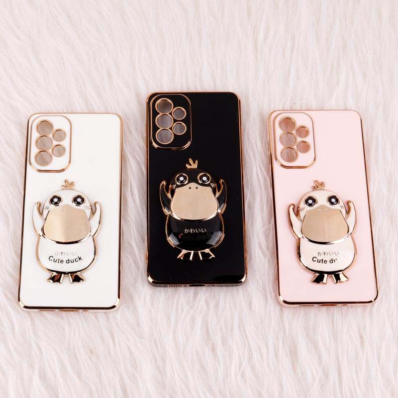 G Gقاب My Case استند Cute Duck محافظ لنزدار Samsung Galaxy A73