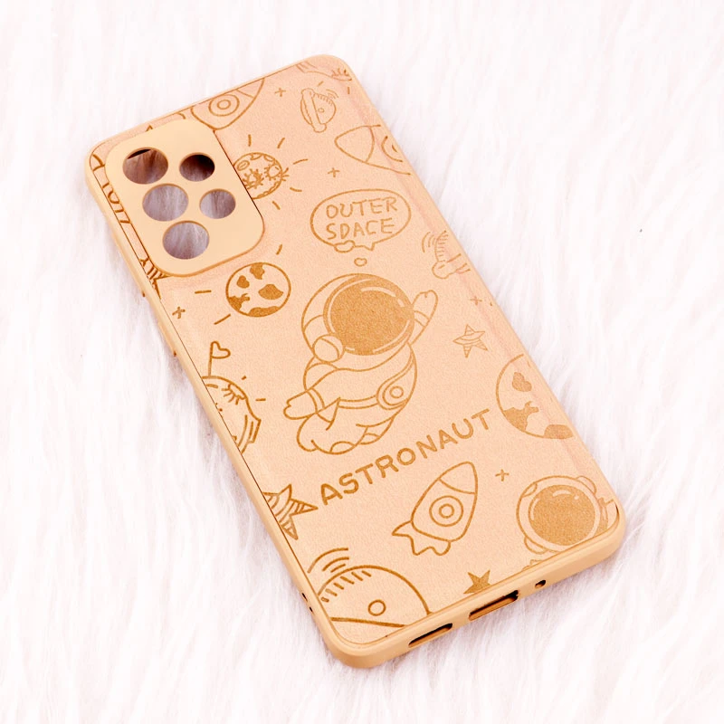 قاب ضد ضربه چرمی Astronaut محافظ لنزدار Samsung Galaxy A73