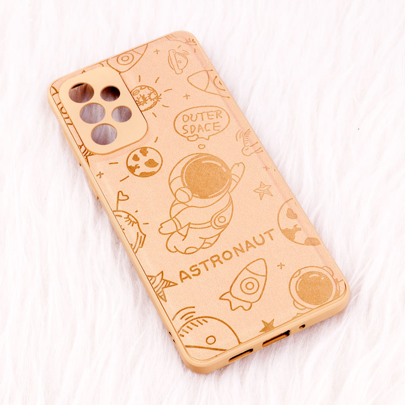 قاب ضد ضربه چرمی Astronaut محافظ لنزدار Samsung Galaxy A73