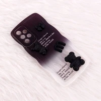 قاب سامسونگ Galaxy A73 عروسکی برجسته دو رنگ محافظ لنزدار