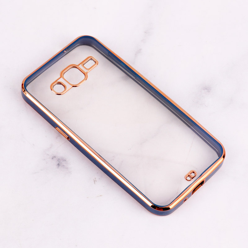 قاب Chrome دور طلایی محافظ لنزدار Samsung Galaxy J2