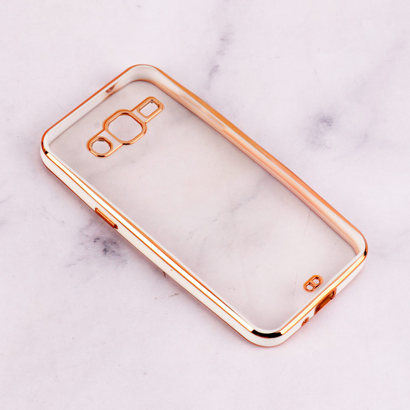 قاب Chrome دور طلایی محافظ لنزدار Samsung Galaxy J2