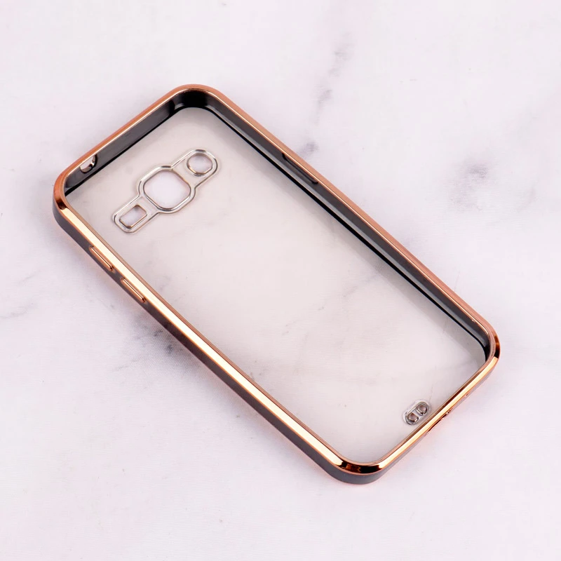 قاب Chrome دور طلایی محافظ لنزدار Samsung Galaxy J2