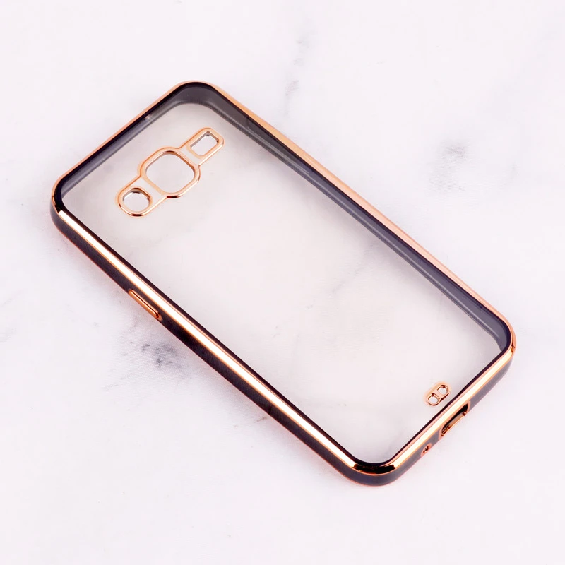 قاب Chrome دور طلایی محافظ لنزدار Samsung Galaxy J2