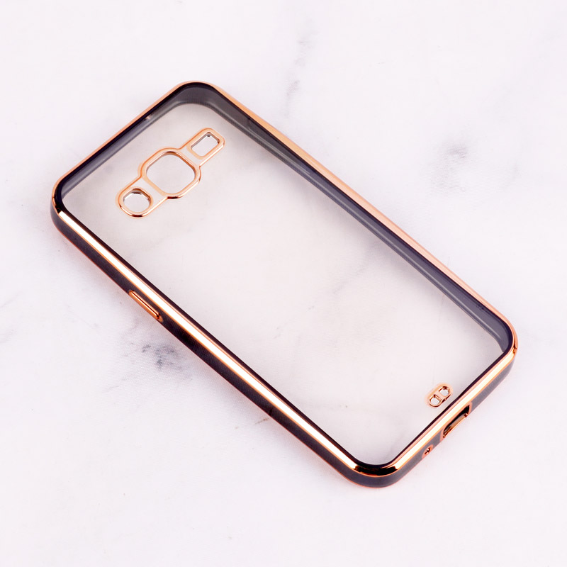 قاب Chrome دور طلایی محافظ لنزدار Samsung Galaxy J2