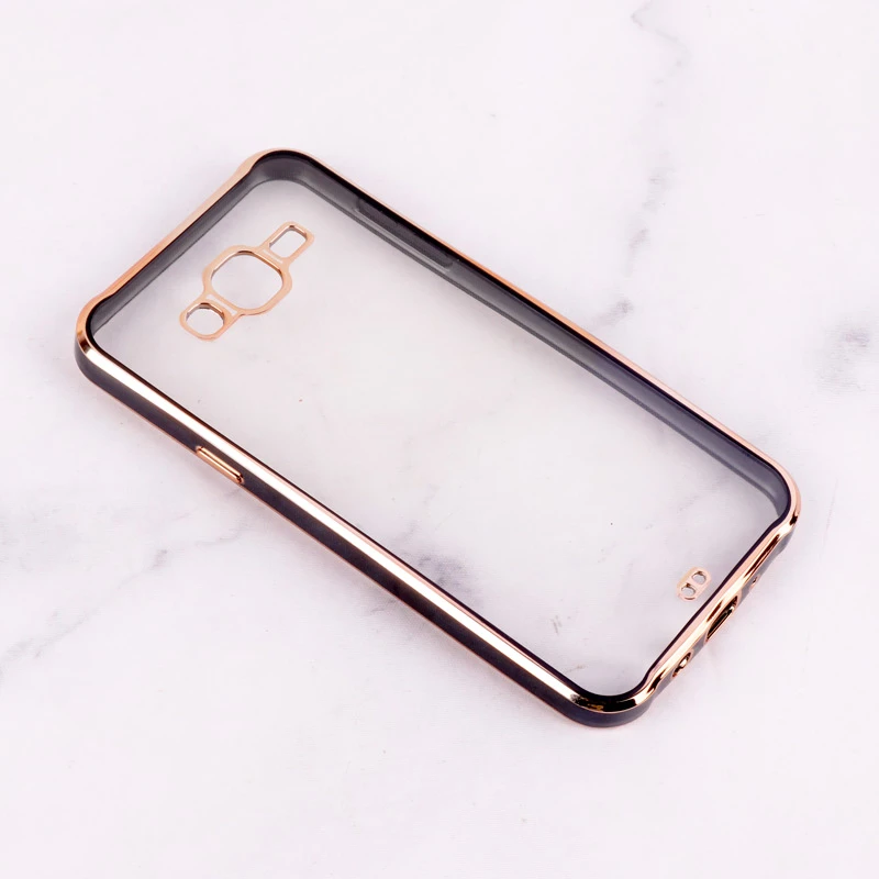 قاب Chrome دور طلایی محافظ لنزدار Samsung Galaxy J7