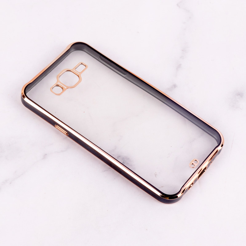 قاب Chrome دور طلایی محافظ لنزدار Samsung Galaxy J7