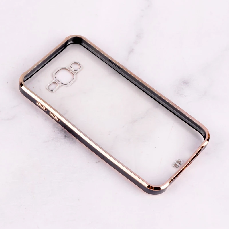قاب Chrome دور طلایی محافظ لنزدار Samsung Galaxy J7