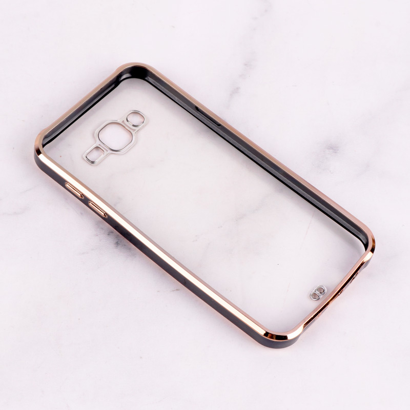 قاب Chrome دور طلایی محافظ لنزدار Samsung Galaxy J7
