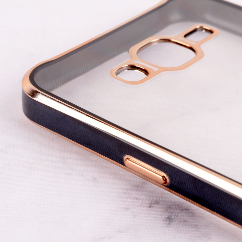 قاب Chrome دور طلایی محافظ لنزدار Samsung Galaxy J7