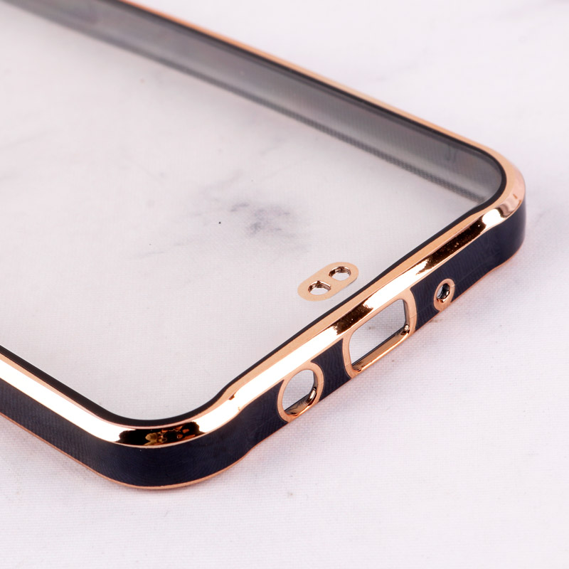 قاب Chrome دور طلایی محافظ لنزدار Samsung Galaxy J7