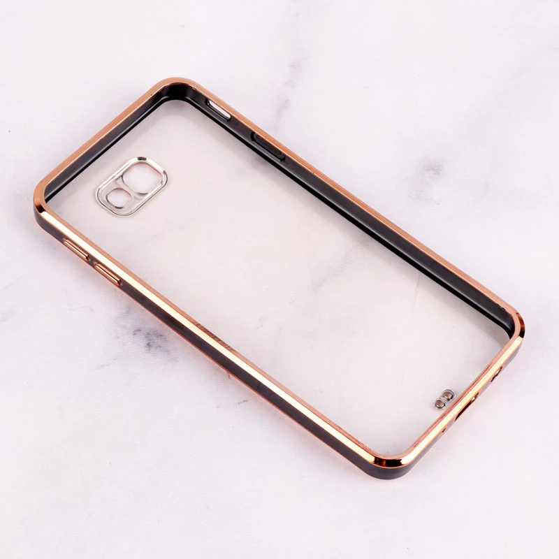 قاب Chrome دور طلایی محافظ لنزدار Samsung Galaxy J7 Prime