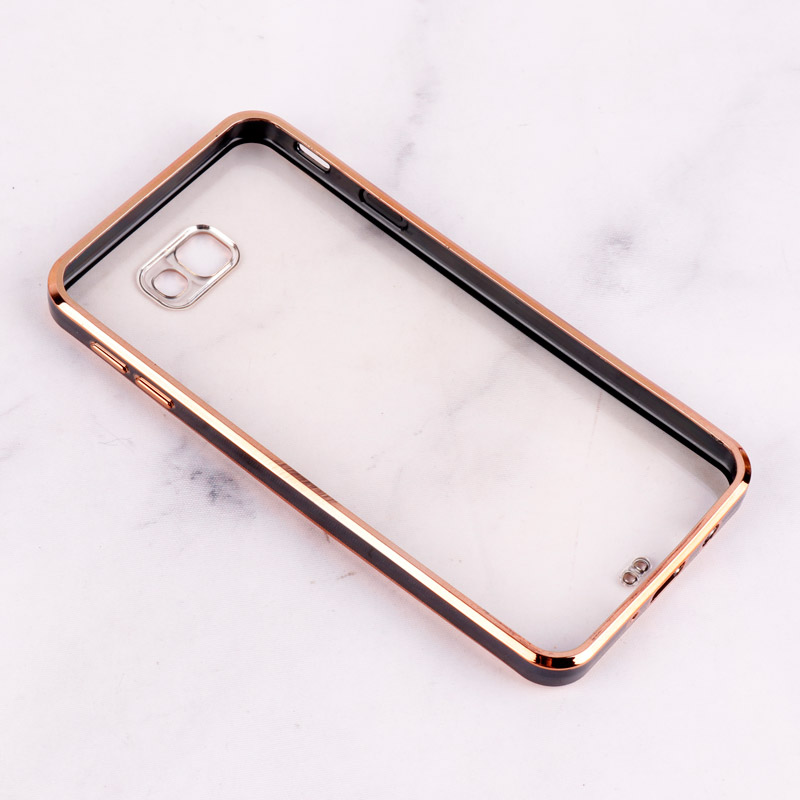 قاب Chrome دور طلایی محافظ لنزدار Samsung Galaxy J7 Prime