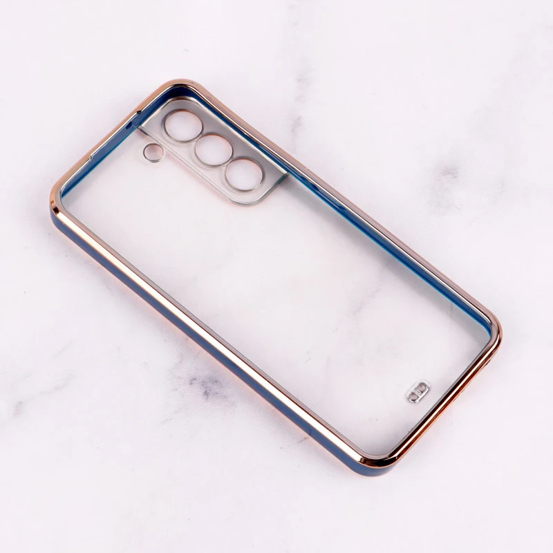 قاب Chrome دور طلایی محافظ لنزدار Samsung Galaxy S22