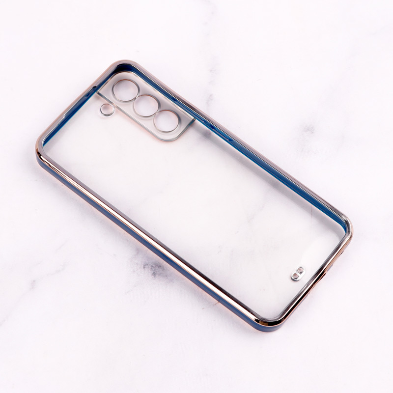 قاب Chrome دور طلایی محافظ لنزدار Samsung Galaxy S22 Plus