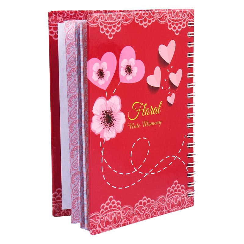 دفتر خاطرات سیمی 30 برگ طرح کلاسیک سنجاقک