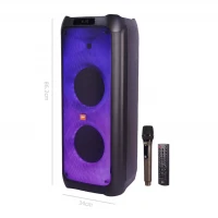 اسپیکر چمدانی بلوتوثی رم و فلش خور Silicon Power BS97 + میکروفون و ریموت کنترل