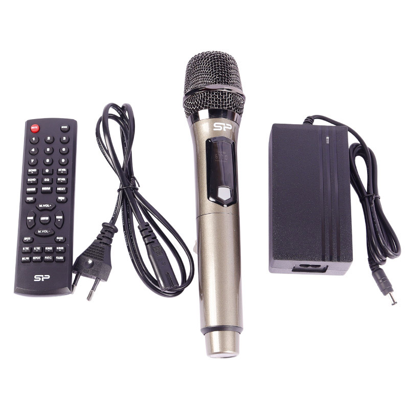 اسپیکر چمدانی بلوتوثی رم و فلش خور Silicon Power BS97 + میکروفون و ریموت کنترل