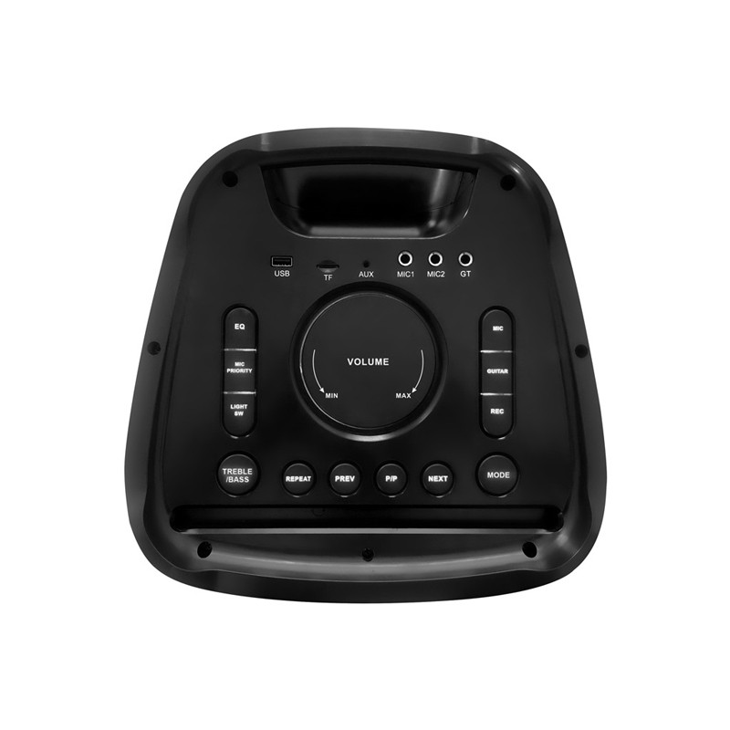 اسپیکر چمدانی بلوتوثی رم و فلش خور Silicon Power BS97 + میکروفون و ریموت کنترل