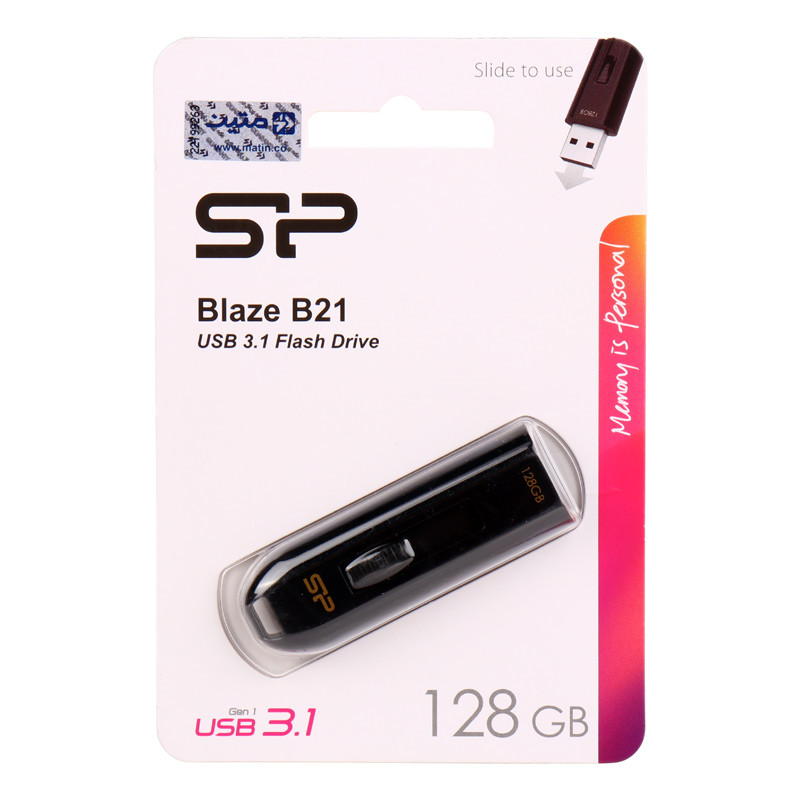 فلش 128 گیگ سیلیکون پاور Silicon Power Blaze B21 USB3.1