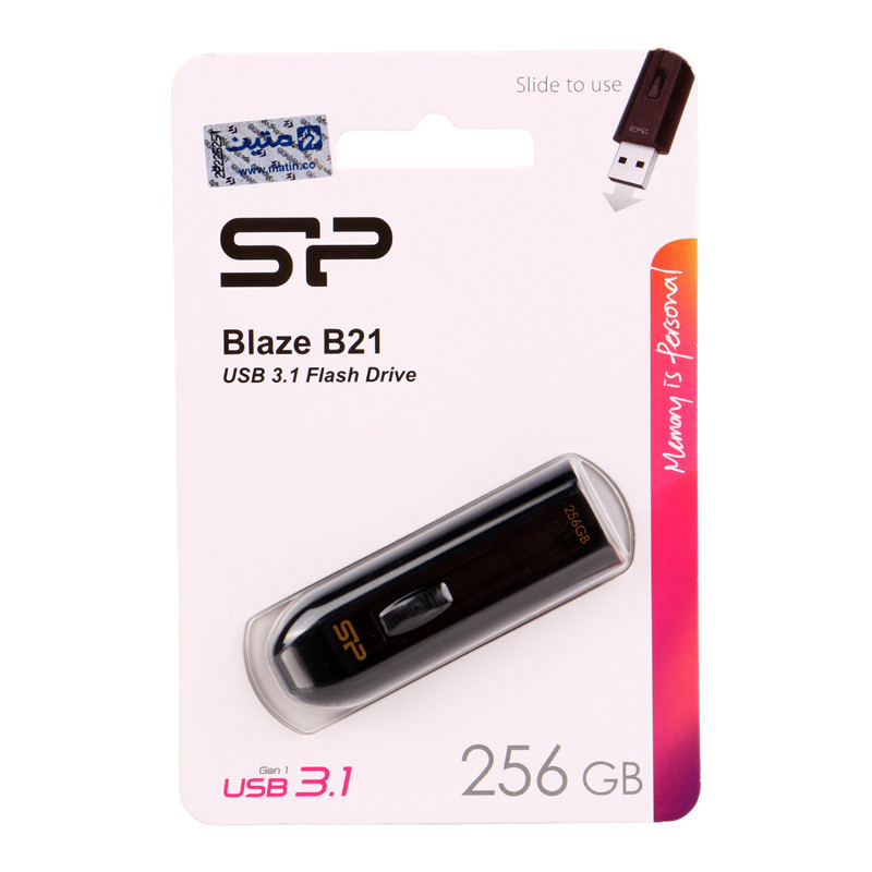 فلش 256 گیگ سیلیکون پاور Silicon Power Blaze B21 USB3.1