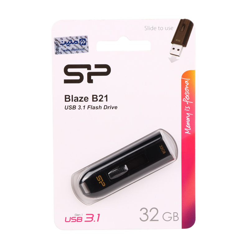 فلش 32 گیگ سیلیکون پاور Silicon Power Blaze B21 USB3.1