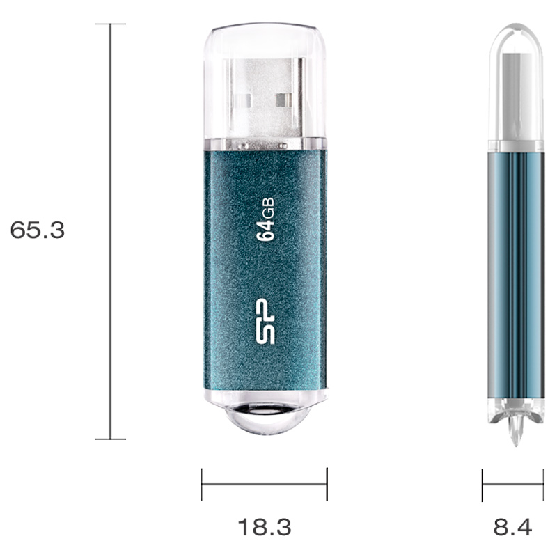 فلش 64 گیگ سیلیکون پاور Silicon Power Marvel M01 USB 3.2