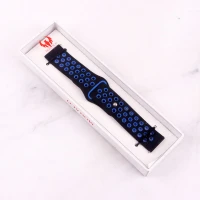 بند ساعت هوشمند طرح نایک 22mm مشکی آبی