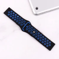 بند ساعت هوشمند طرح نایک 22mm مشکی آبی