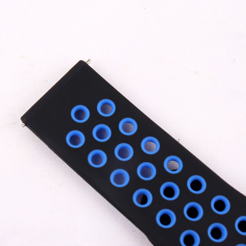 بند ساعت هوشمند طرح نایک 22mm مشکی آبی