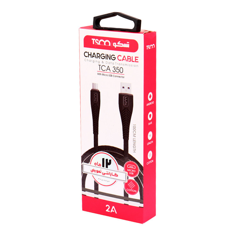 کابل میکرو یو اس بی TSCO TCA350 2A 1m