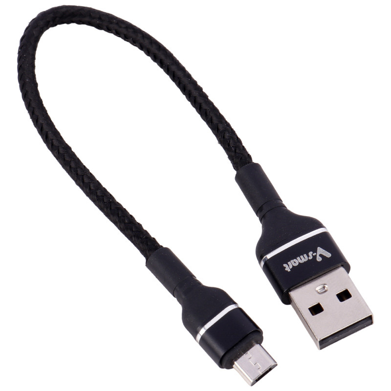 کابل کوتاه میکرو یو اس بی فست شارژ V-Smart VS-602 2.4A 20cm