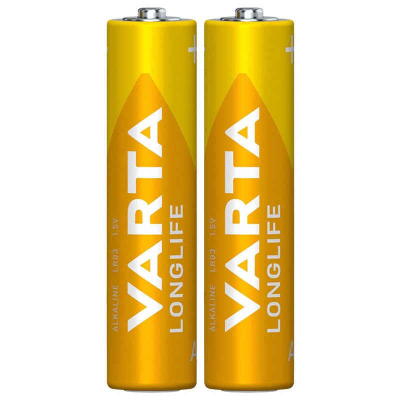 باتری دوتایی نیم قلمی Varta Long Life Alkaline LR03 1.5V AAA
