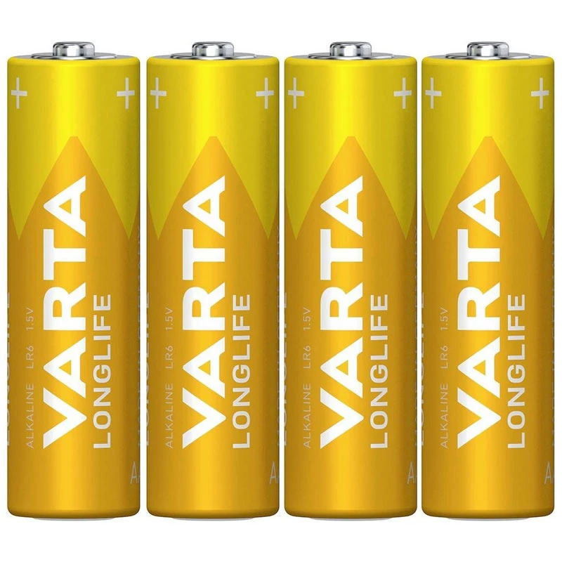 باتری چهارتایی قلمی Varta Long Life Alkaline LR6/MN1500 1.5V AA