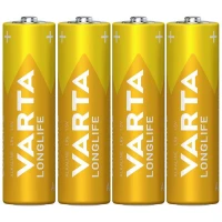 باتری چهارتایی قلمی Varta Long Life Alkaline LR6/MN1500 1.5V AA