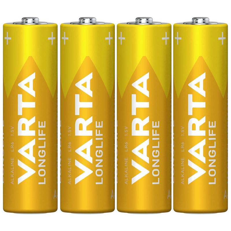 باتری چهارتایی قلمی Varta Long Life Alkaline LR6/MN1500 1.5V AA