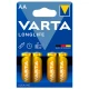 باتری چهارتایی قلمی Varta Long Life Alkaline LR6/MN1500 1.5V AA