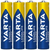 باتری چهارتایی نیم قلمی Varta Long Life Power Alkaline LR03/MN2400 1.5V AAA