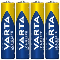 باتری چهارتایی نیم قلمی Varta Long Life Power Alkaline LR03/MN2400 1.5V AAA
