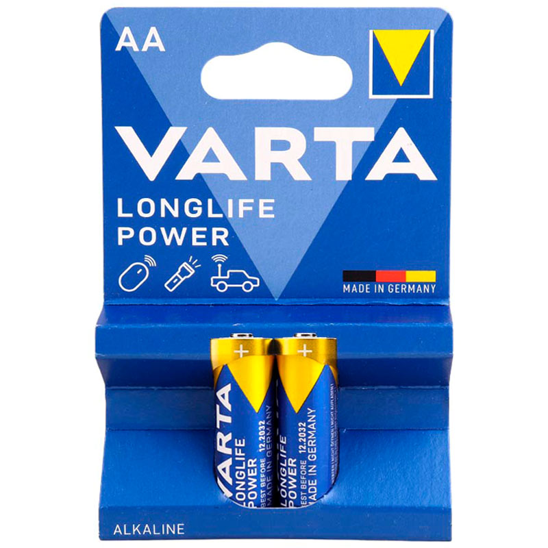 باتری دوتایی قلمی Varta Long Life Power Alkaline LR6/MN1500 1.5V AA