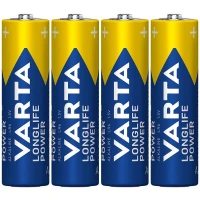 باتری چهارتایی قلمی Varta Long Life Power Alkaline LR6/MN1500 1.5V AA