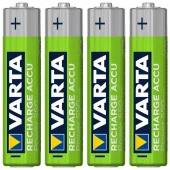 باتری چهارتایی نیم قلمی شارژی Varta Recharge Accu Power NiMH AAA 550mAh