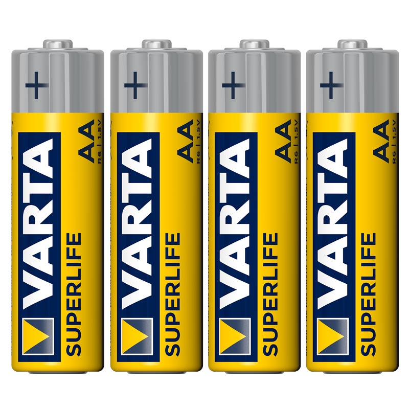 باتری چهارتایی قلمی Varta Super Life Zinc-Carbon R6 1.5V AA