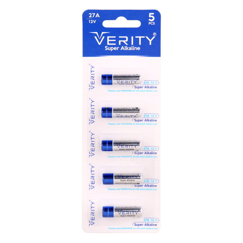 باتری ریموت کنترل Verity Super Alkaline 12V 27A بسته 5 عددی