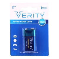 باتری کتابی Verity Super Heavy Duty 6F22 9V