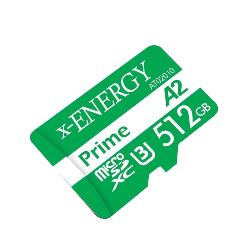 رم میکرو 512 گیگ ایکس انرژی X-Energy Prime 600X A2 U3 C10 80MB/s + خشاب