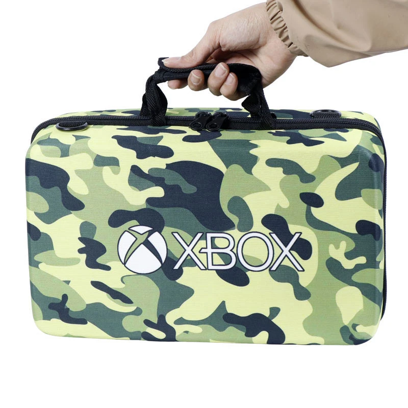 کیف کنسول بازی XBOX Series S طرح چریکی سبز زرد