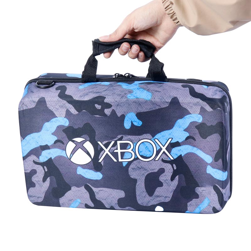 کیف کنسول بازی XBOX Series S طرح چریکی مشکی آبی پوست ماری