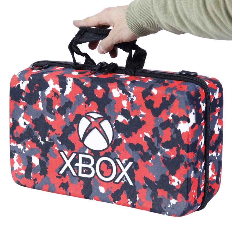 کیف کنسول بازی XBOX Series S طرح چریکی قرمز مشکی