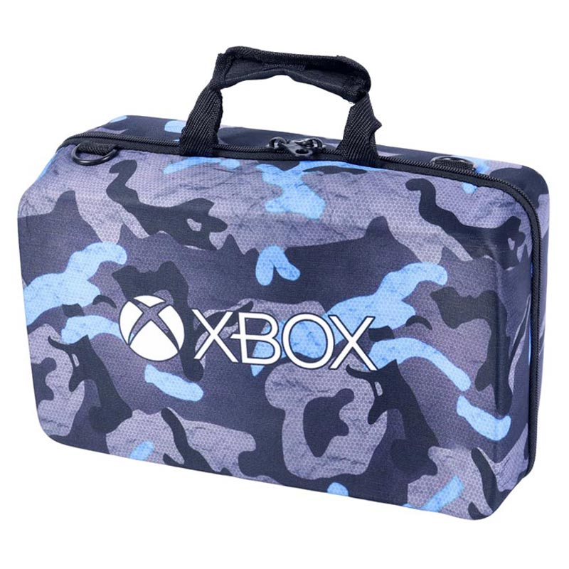 کیف کنسول بازی XBOX Series S طرح چریکی مشکی آبی پوست ماری
